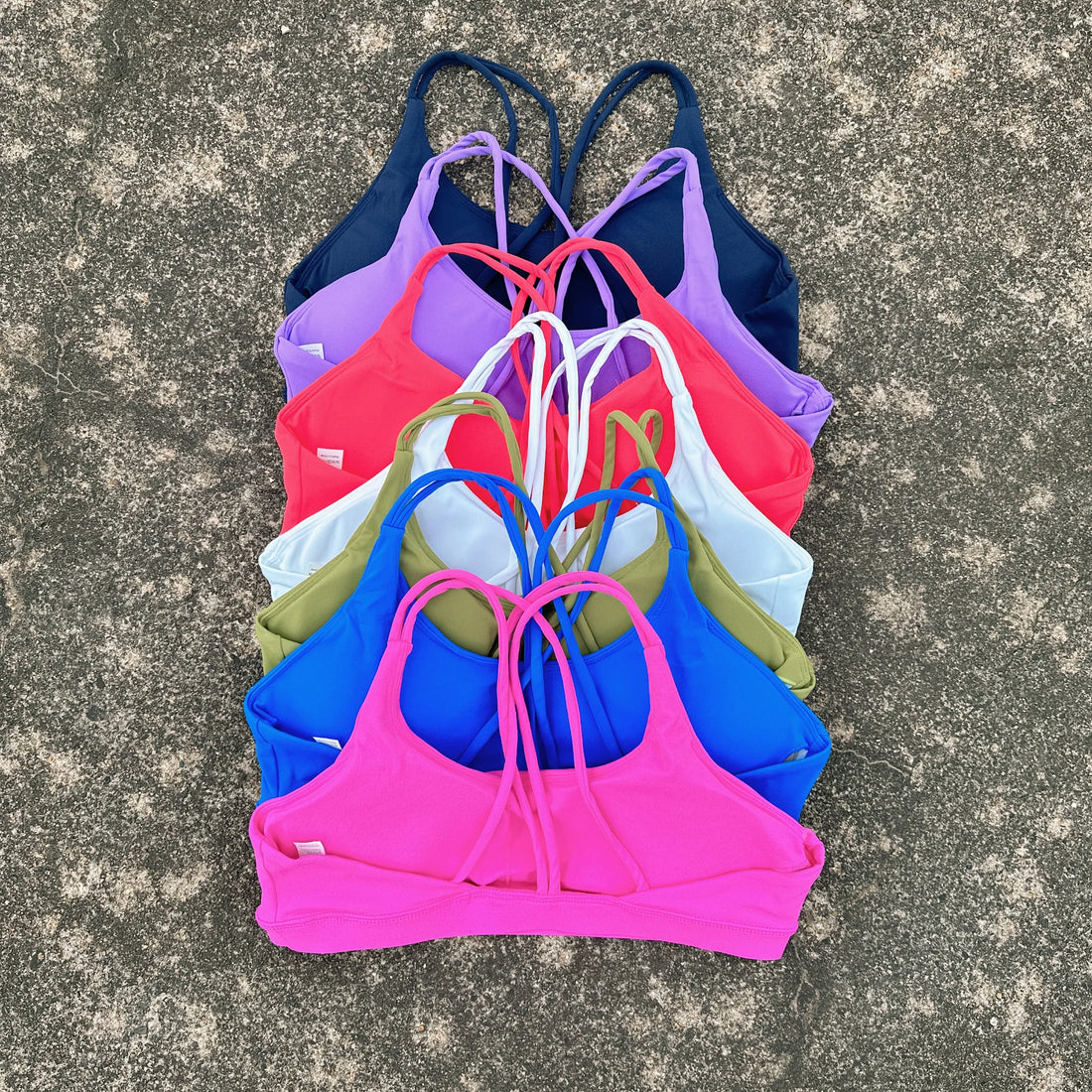 Solid Color high strength Gym Yoga underwear cross Women Fitness Sport Bra Top shockproof Athletic Tight Workout With Chest Pad - ATFH