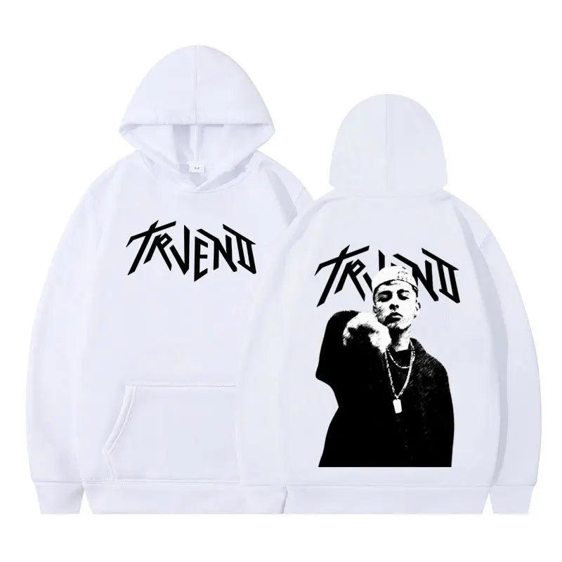 Rapper Trueno Album Tour 2025 Punk Hoodie Fashion Men's Women Sweatshirts Long-sleeved Hip-hop Loose Casual Oversized Pullover
