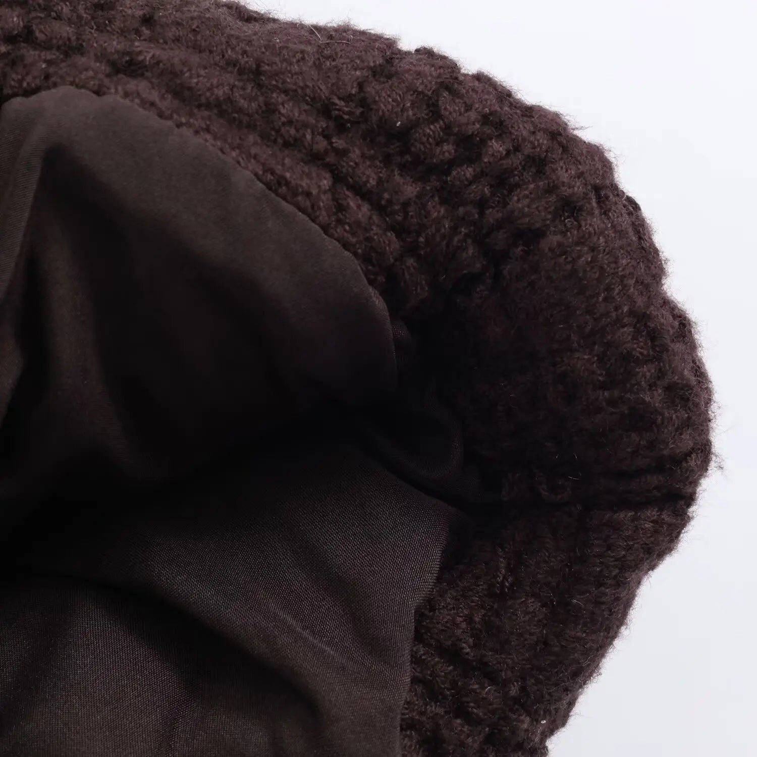 AOMO Women Oversize Thick Knitted Coat 2026 Winter Female Warm Hood Overcoat 6X390-1 ATFH