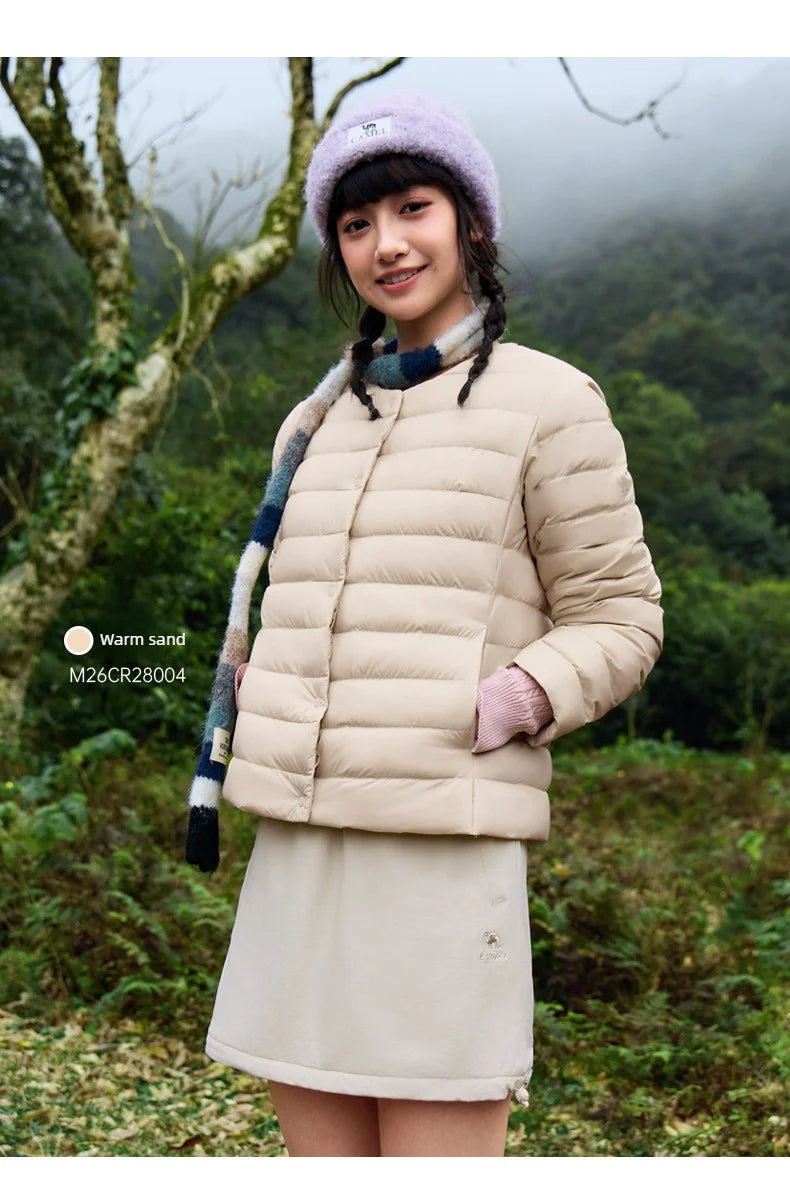Golden Camel Winter 90% White Duck's Down Jackets Outdoor Warm Ultralight 600FP Hooded Thermal Windproof Waterproof Down Coats