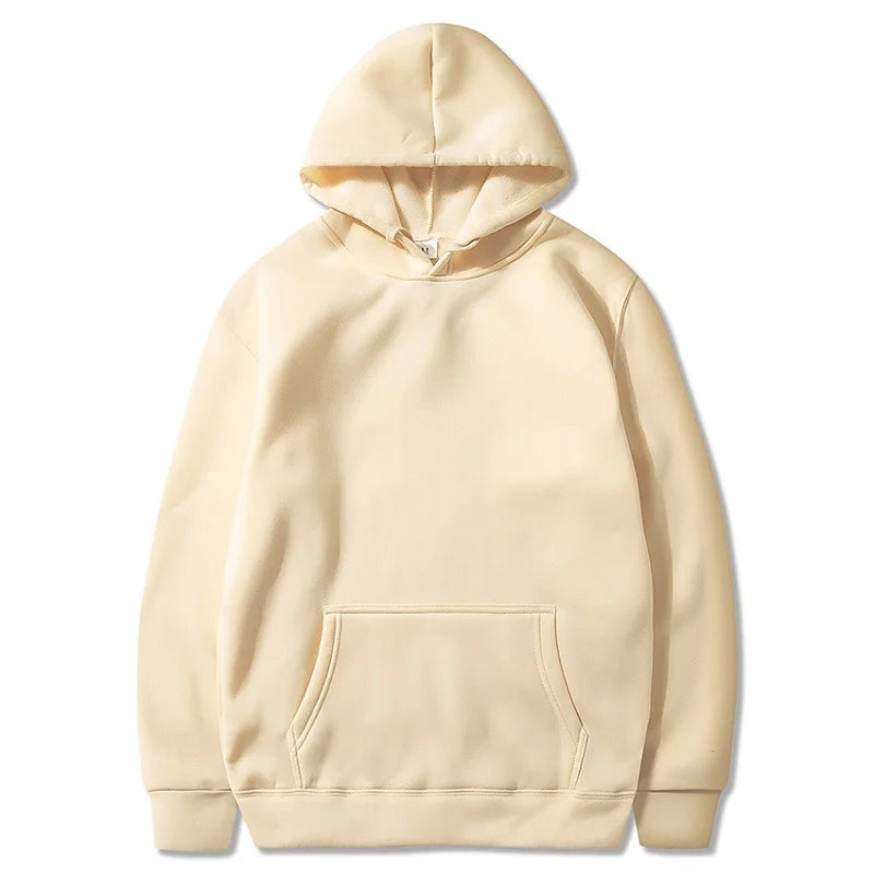 Men's Hoodies New Spring Autumn Casual Hoodies Sweatshirts Men's Top Solid Color Hoodies Sweatshirt Male Casual Tops 11 Colors - ATFH