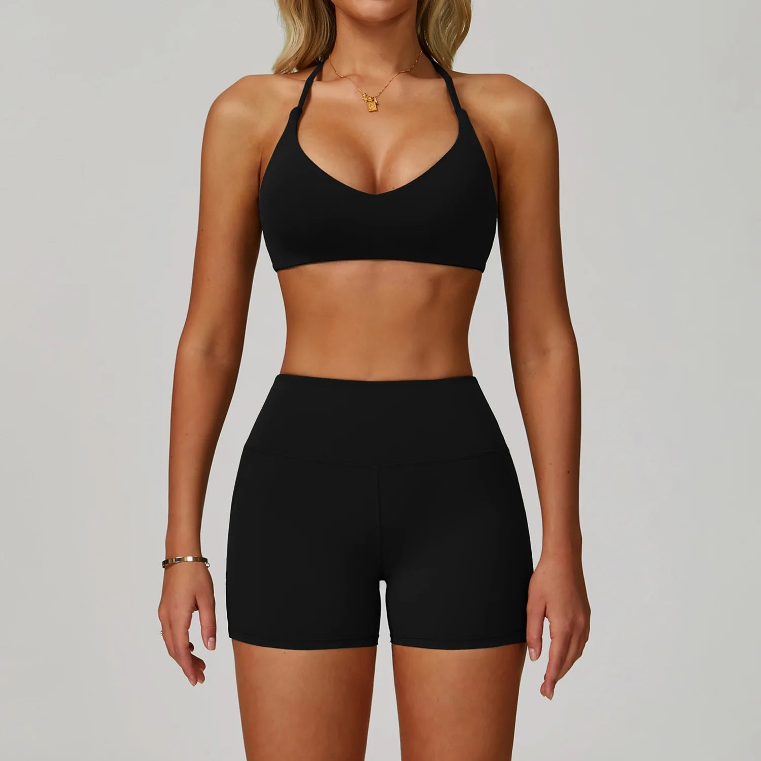 2Pcs Sets Women's Tracksuit Fitness Clothes Yoga Sets Sportswear Workout Bra High Waist Leggings Set Gym Clothing Sports Suits - ATFH