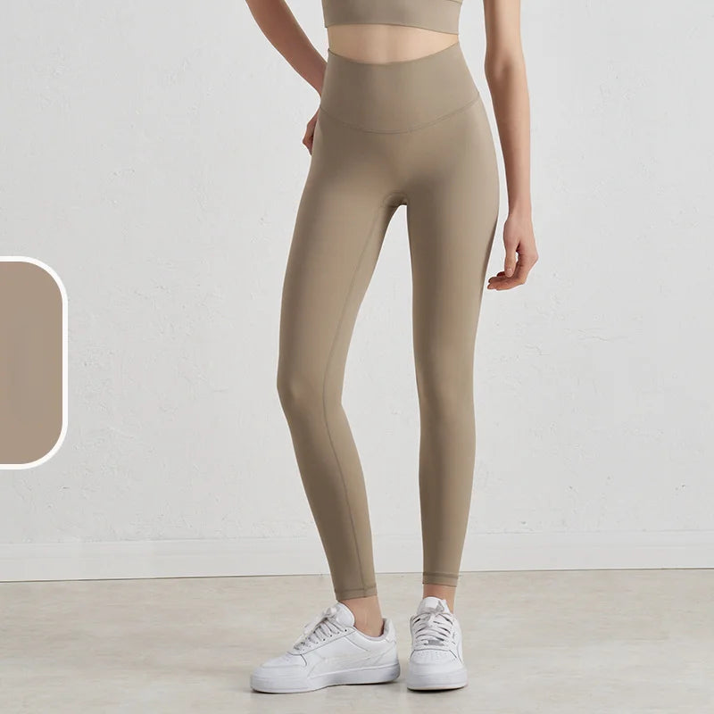 New 35 Colors Naked Feeling Yoga Pants High Waist Seamless Leggings Sport Women Fitness Gym Leggings With Pocket - ATFH
