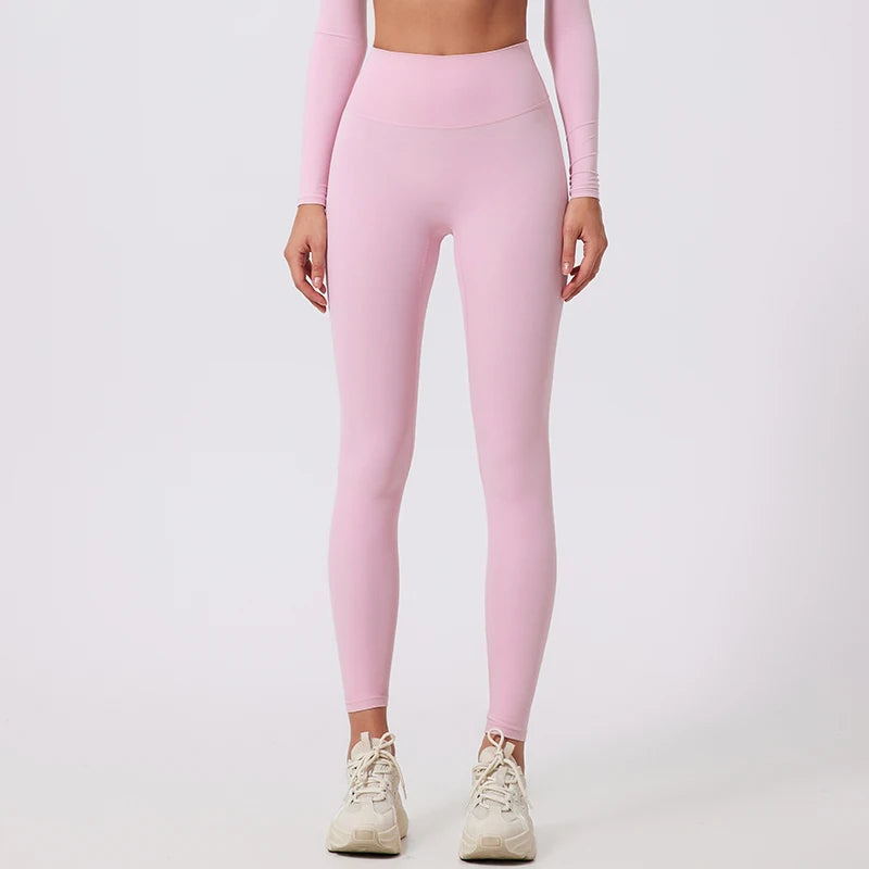 Hearuisavy Summer High Waist Workout Leggings Woman Gym Pants Running Push Up Sports Leggings Quick-Dry Scrunch Tight Yoga Pants - ATFH
