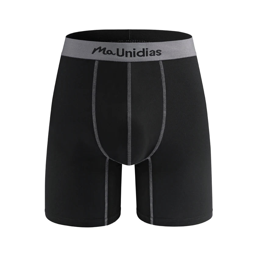 1pcs Medium-Long Men Underpants Shorts Brand Underwear For Men Boxers Sexy Print Men's Panties Letter Waistband Boxer Briefs