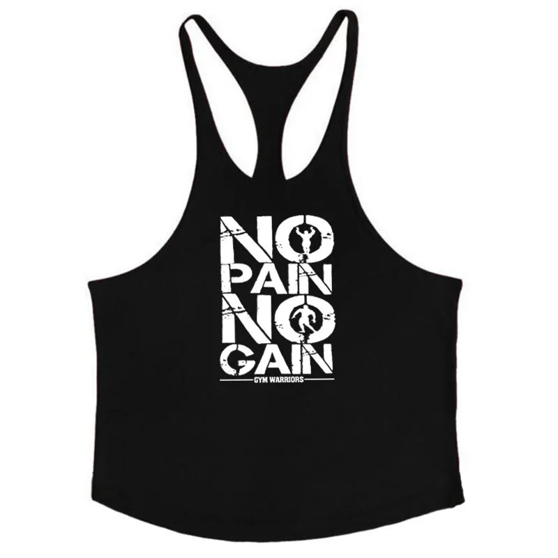 New Bodybuilding men Stringer Tank Top print Fitness Singlets Sporting Vest muscle Sleeveless Tanktops shirt