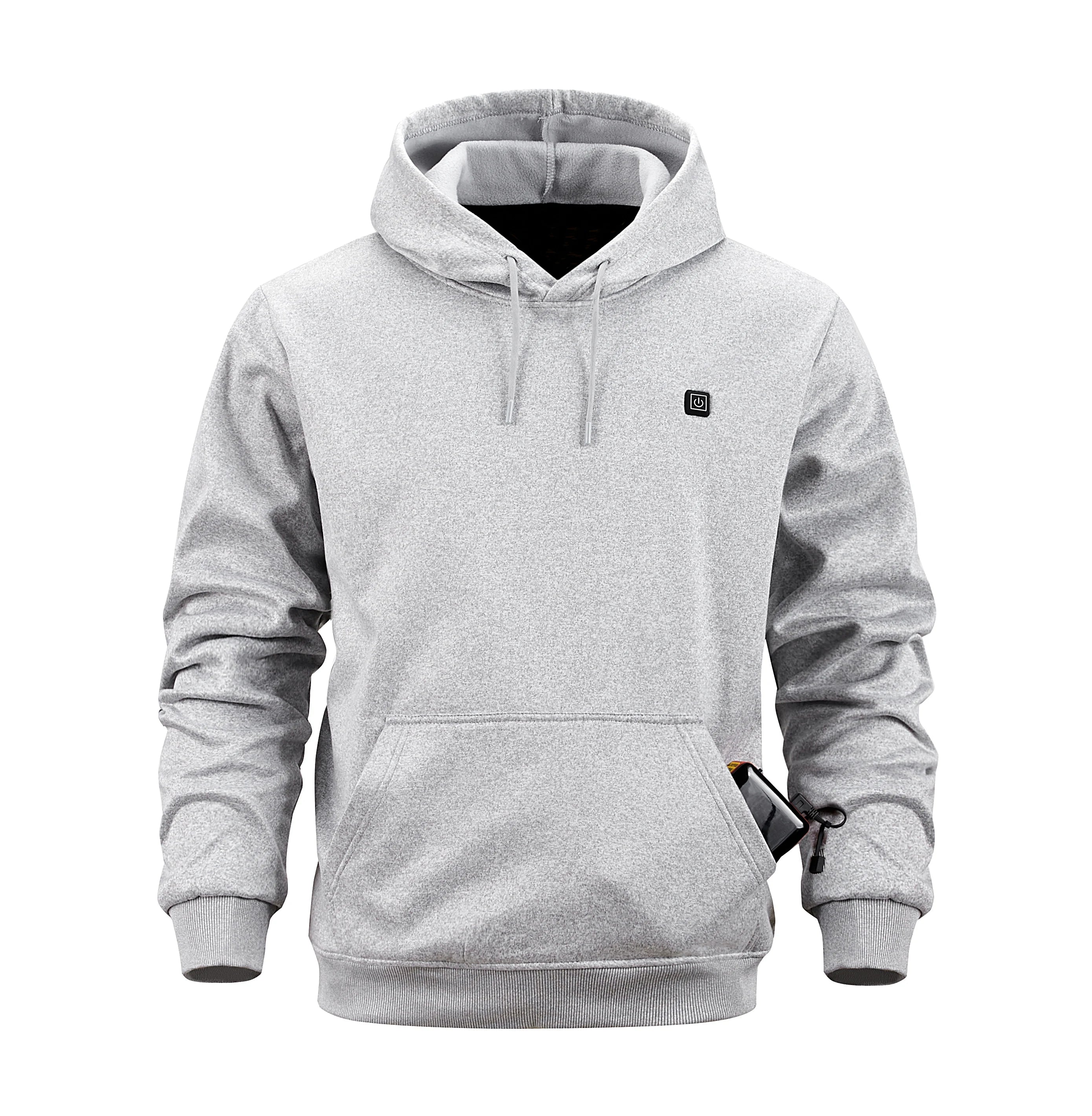 The new smart heating garment is a casual, hooded sweatshirt that can be heated using USB charging. It is designed for outdoor u - ATFH