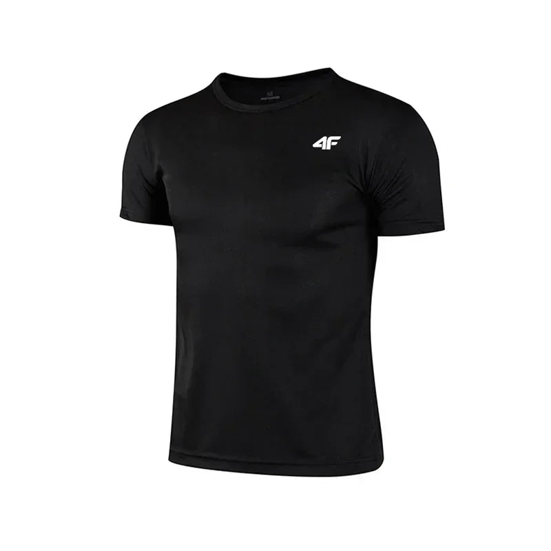 Summer New Sport Gym t Shirt Men Quick Dry Running Bodybuilding Shirts Men Quality Breathable Short Sleeve Fitness Tops Jersey