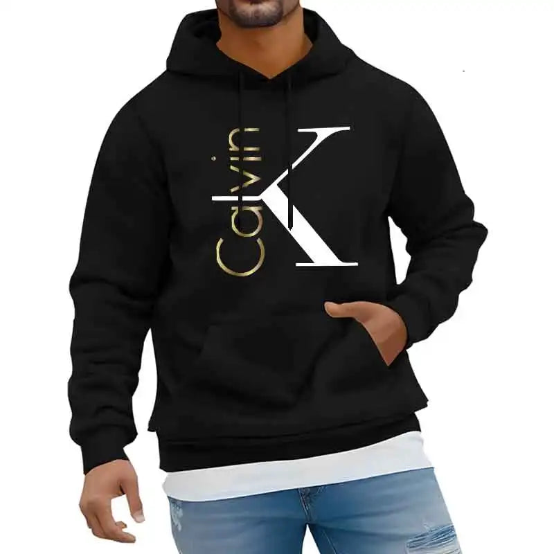 Letter Pattern Unisex Hooded Sweatshirts Daily Casual Hoody Top Spring Autumn Long sleeves Adult Hoodies Fashion Men's Clothes - ATFH