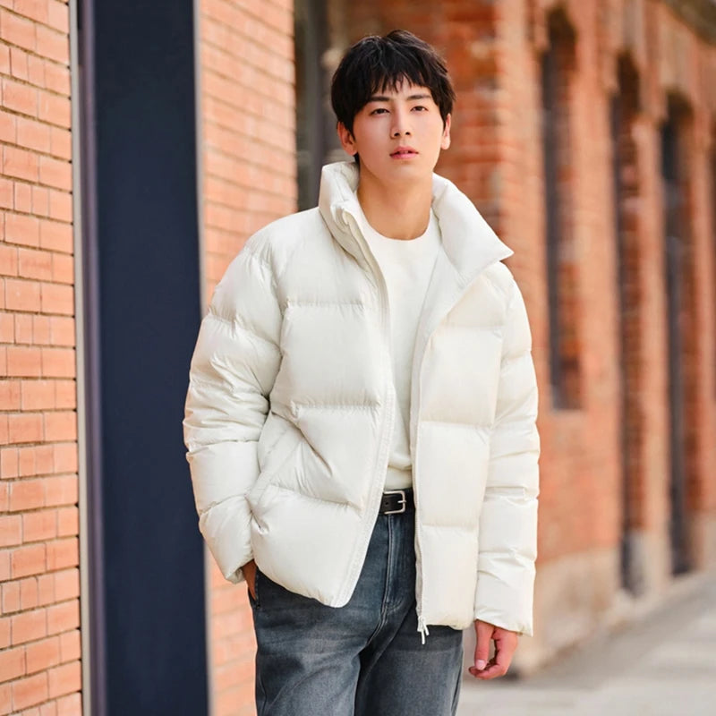 Semir Down Jacket Men 2026 Winter New Thickened Short Coat Three-Proof Thermal Puffer Coat Couple Top Trendy Down Jacket