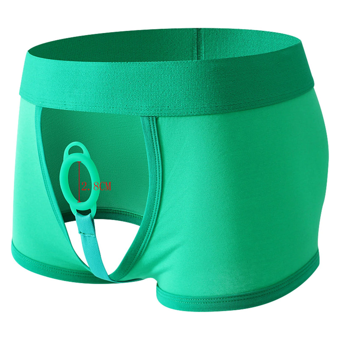 Cock Ring Underwear Men Boxers Sexy Cockring Underpants Panties Jock Pouch Open Crotch Knickers Trunks Boxershorts