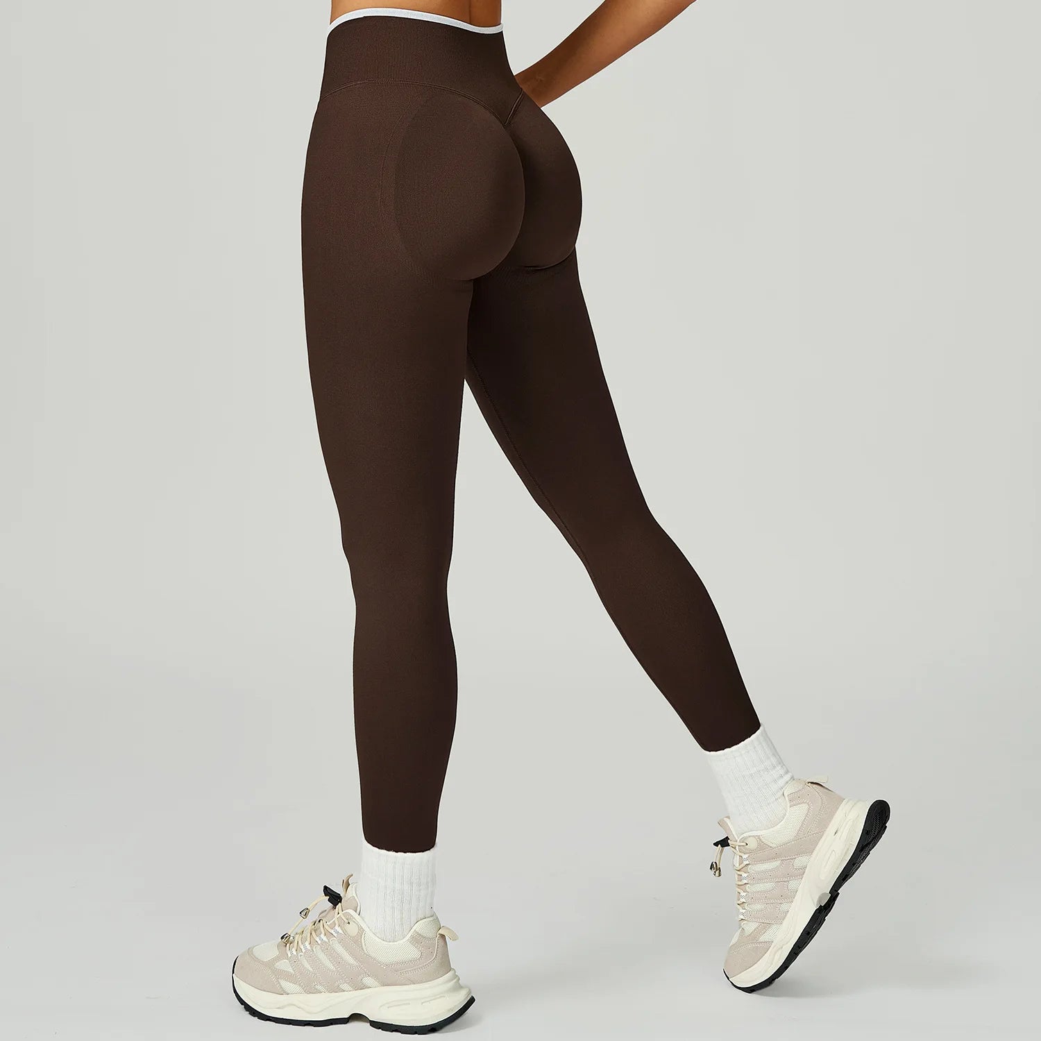 Seamless Sports Leggings Women Fitness Running High Waist Slim Yoga Pants Push Up Scrunch Butt Tights Gym Athletic Workout Pants - ATFH
