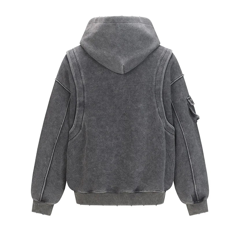 Oversized Prtinted Hip Hop Sweatshirt Streetwear Harakuju Casual Pullover Hoodies For Male Spring Autumn - ATFH