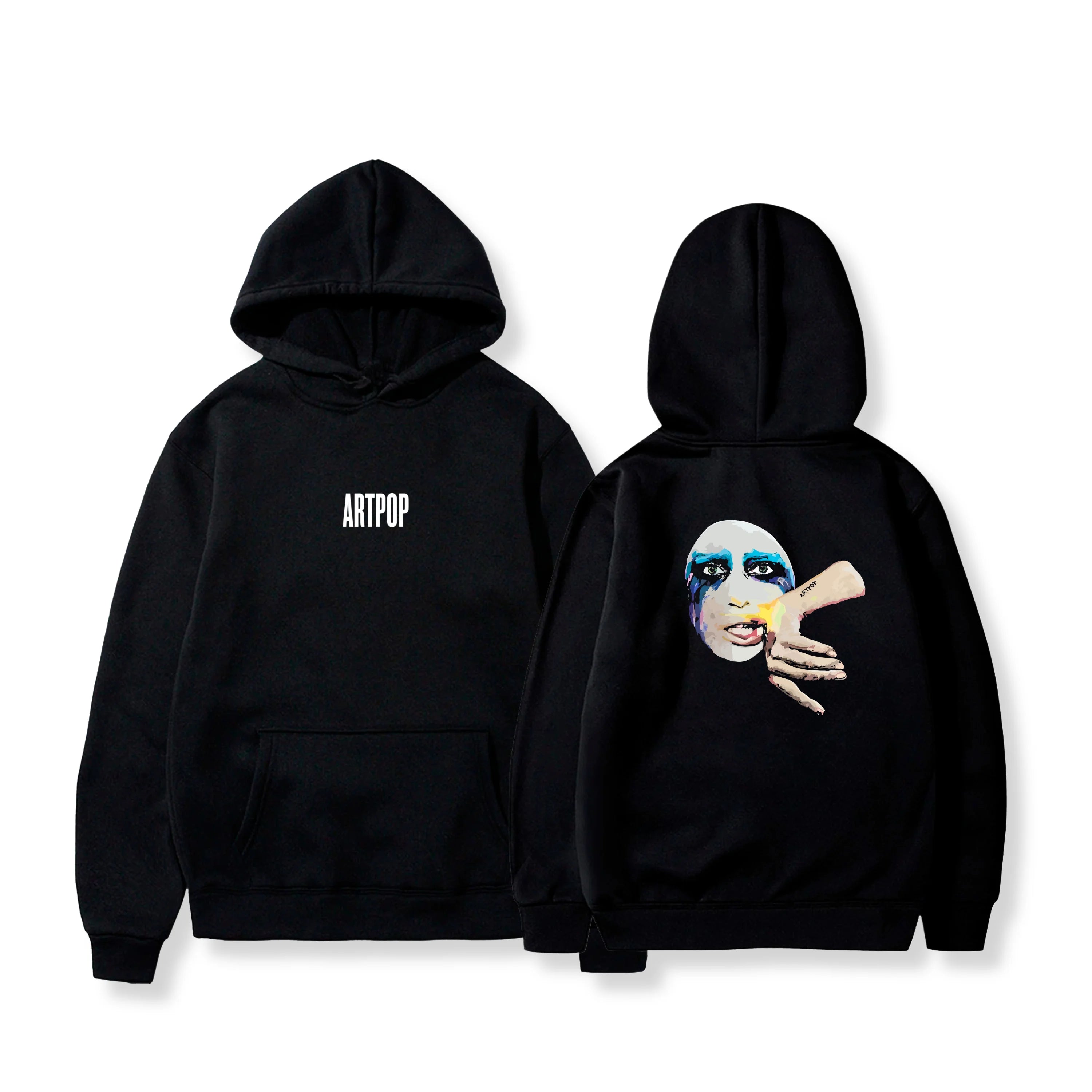 Autumn Winter Hoodies Lady Gaga Ablum Graphic Oversized Women Men Streetwear Fleece Warm Sweatshirt Female Male Tracksuits Coats - ATFH