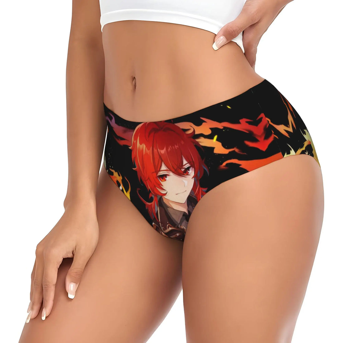Anime Genshin Impact Brief Panties Women's Comfort Stretch Manga Kawaii  Underwear