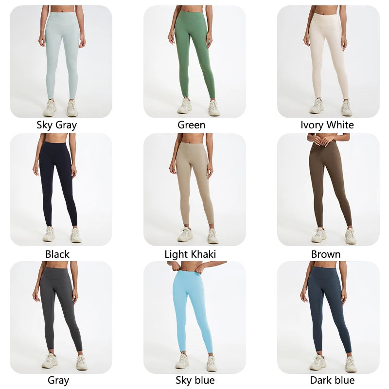 Hearuisavy Summer Super Soft Fabrics High Waist Leggings Gym Yoga Pants Running Workout Tights Push Up Sports Leggings Women - ATFH