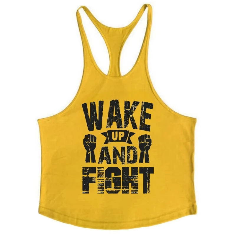 Fitness Stringer Tank Top for Men, High Stretch Breathable Vest, Moisture-Wicking Slim-Fit Durable Sleeveless Gym Muscle Tank
