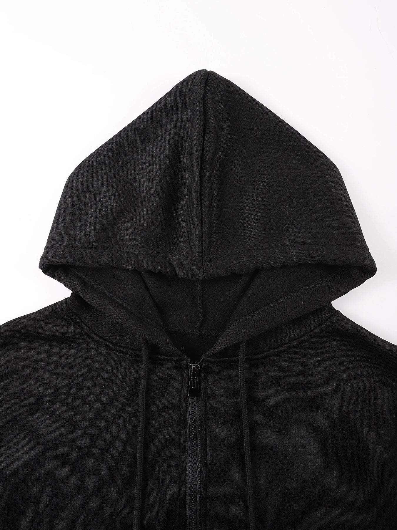 Autumn Winter Zip-Up Hoodie Solid Casual Outwear Comfy Fashion Sweatshirts Fleece Street Veste Loose Oversize Top Soft lothes - ATFH