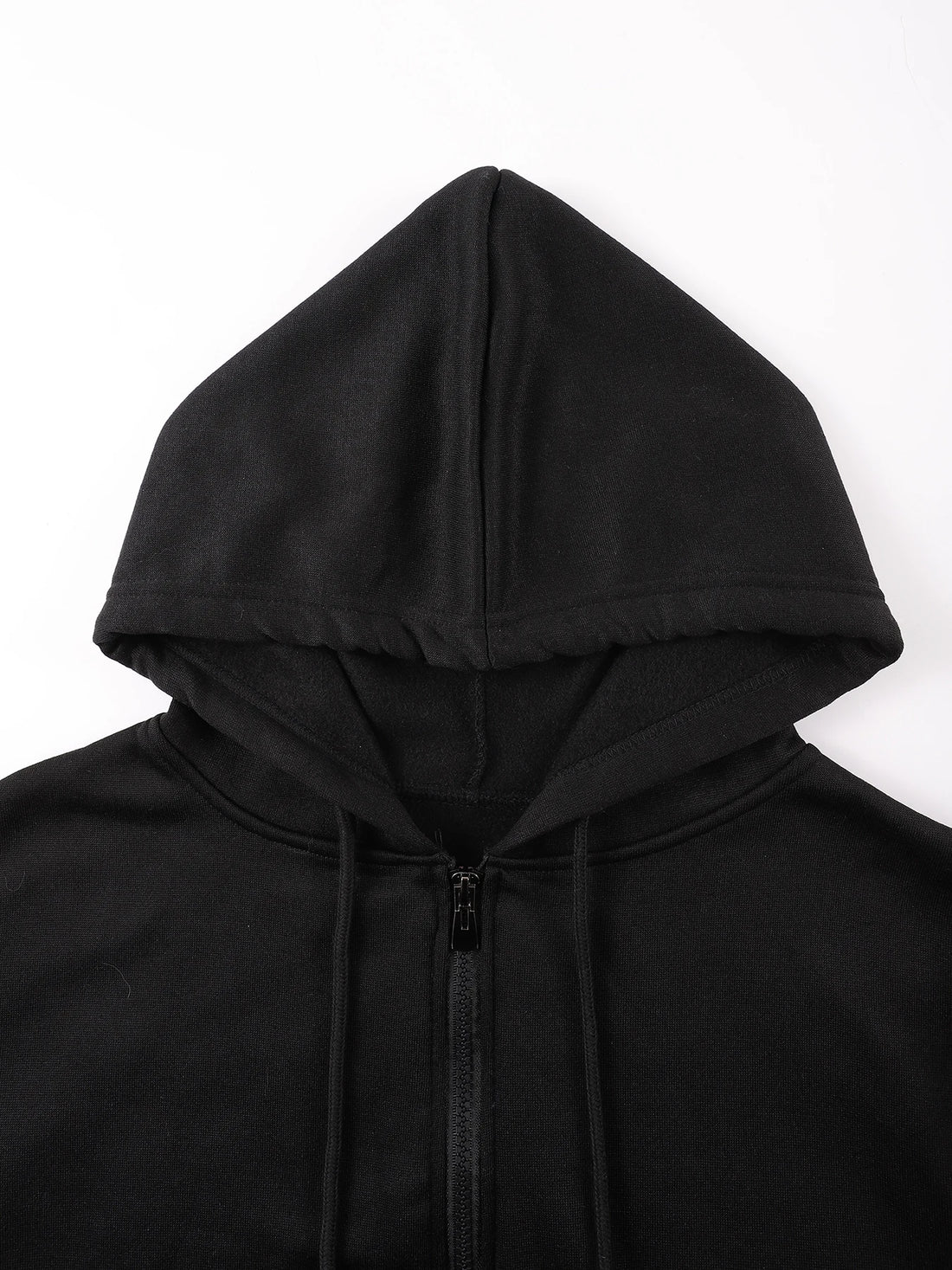 Autumn Winter Zip-Up Hoodie Solid Casual Outwear Comfy Fashion Sweatshirts Fleece Street Veste Loose Oversize Top Soft lothes - ATFH