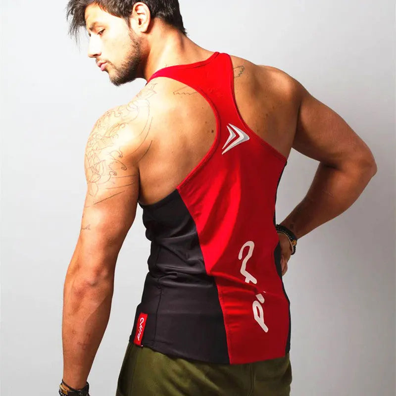Gym Fitness Vest Animla Singlet Canotte Bodybuilding Stringer Tank Men Women Running T Shirt Muscle Guys Sleeveless Undershirt
