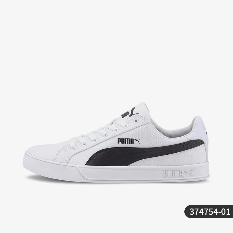 Puma genuine Smash Vulc Men's and Women's Lightweight Low-top Casual Shoes 374754-01