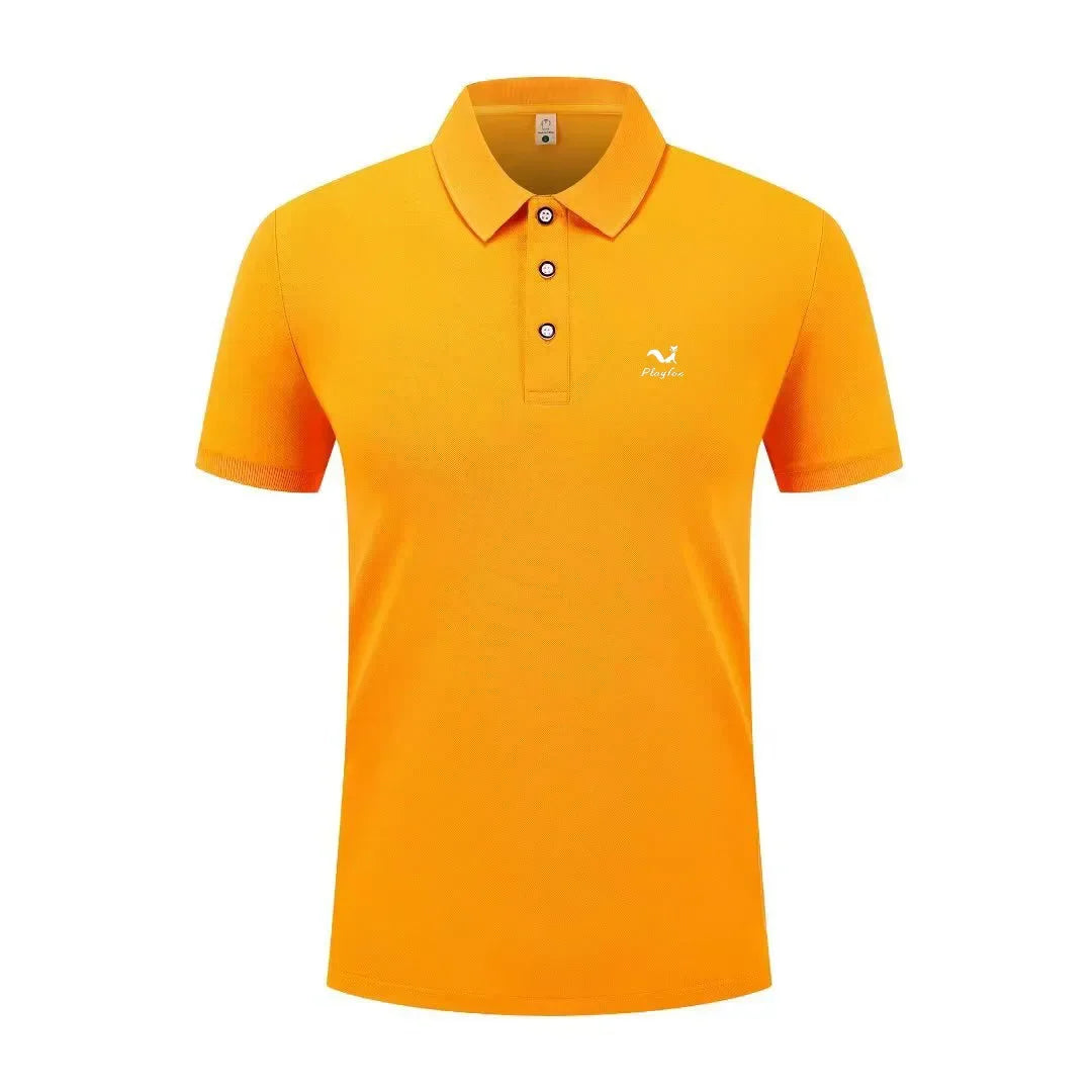 2026 Summer New Men's and Women's Breathable Polo Shirt Business Leisure High Quality Collar T-shirt