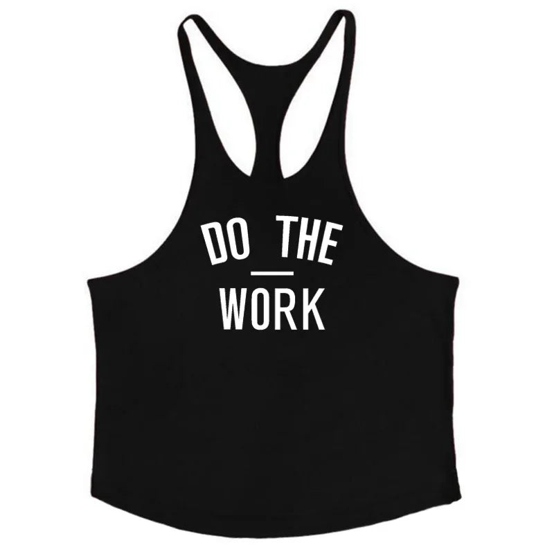 New Bodybuilding men Stringer Tank Top print Fitness Singlets Sporting Vest muscle Sleeveless Tanktops shirt