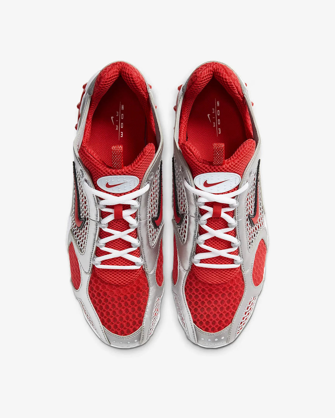 Nike Air Zoom Spiridon Cage 2 Unisex Low-Top Casual Shoes Sport Wear Resistant Grey Red Lifestyle Footwear CJ1288-600 ATFH