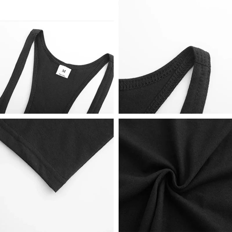 Men's Cotton JUST GYM Stringer Tank Tops Y-Back Training Vests Bodybuilding Sleeveless Shirt Muscle Workout Fitness Singlets