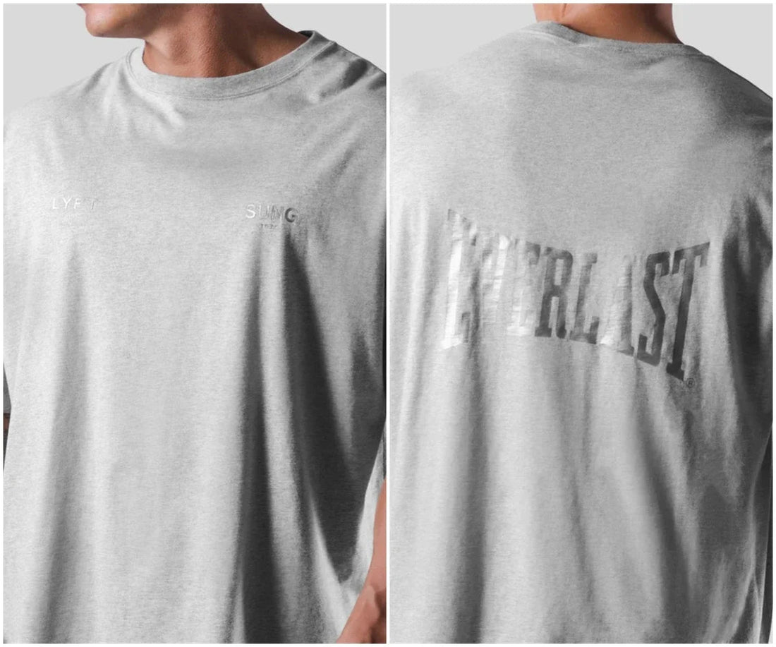 LYFT Jointly Men T-Shirt Summer Oversize TShirts Cotton Letter Print Shirt Sports Training Streetwear Male Teesgym Clothing Me ATFH