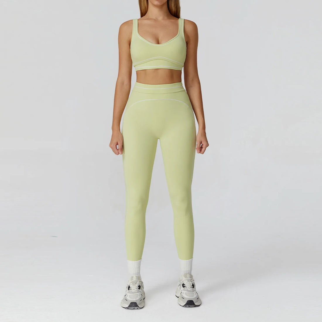 SWELTERING 2PCS Yoga Set Gym Clothes Athletic Wear Fitness Set Tracksuits Yoga Suit For Women Sports Bra Gym Leggings Sportswear - ATFH