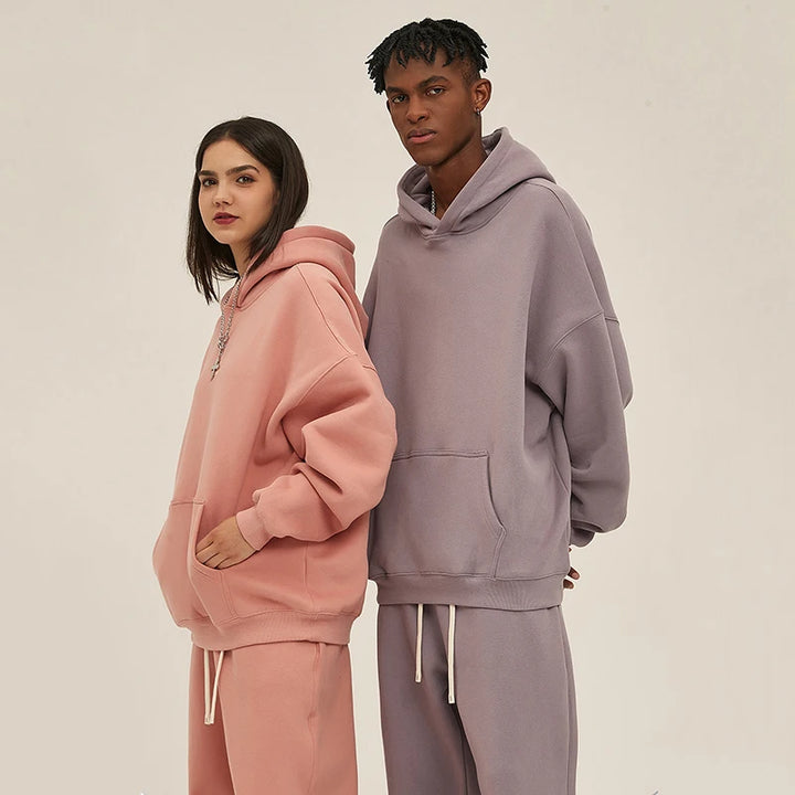 IEFB New Loose Fleece Trendy Hoodies Men Oversize Thickened Hooded Stylish Men's Sweatshirt 2026 Autumn Winter Pullover 9X1304 - ATFH
