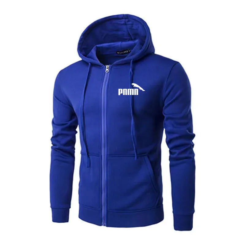 Autumn Men Sweatshirts Long Sleeve Jacket Hoodie Zipper Closure Jacket Male Hoodies Sweatshirt Slim Fit Male Clothing - ATFH