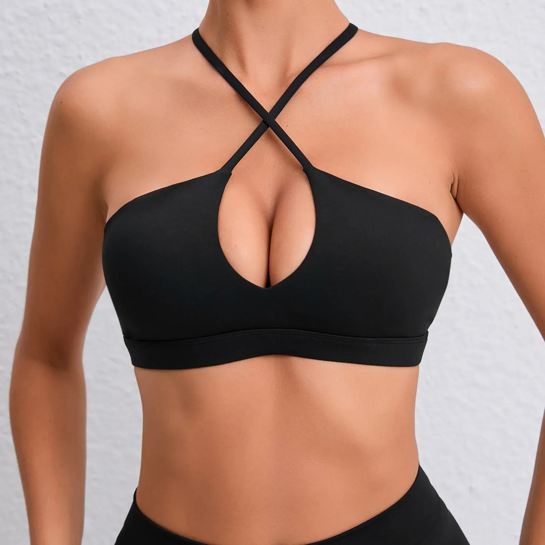 STOUREG Beautiful Back Sports Bra for Women Gym  Yoga Bra Cross Back Running Sports Top Breathable Fitness Paded Sportswear - ATFH