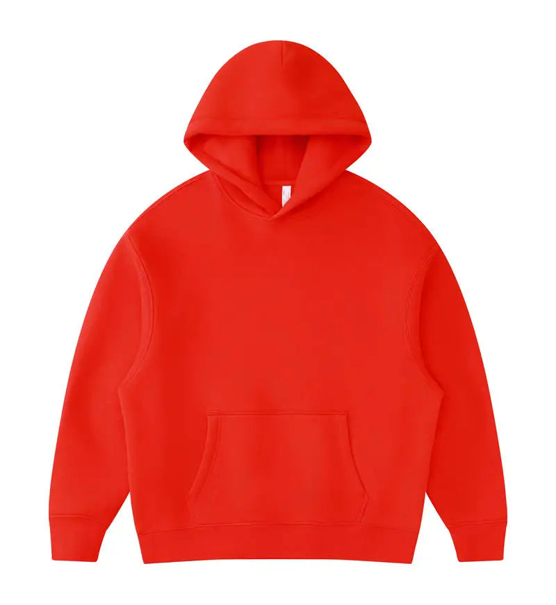 01 400GSM Hoodies Basic Fleece 20+ Colors Men Women Long Sleeve Oversized Hooded  Wholesale Sportswear Soft Unisex Jogging - ATFH