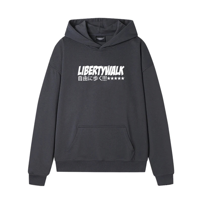 High Quality Liberty Walk printed Hoodies Men women harajuku car Graphics Sweatshirt Unisex Fleece vintage Long sleeve pullovers - ATFH