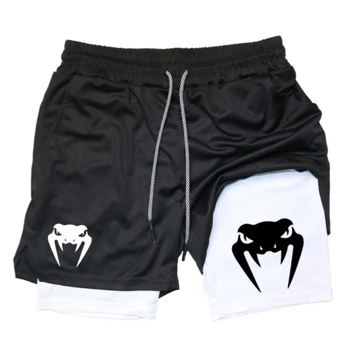 2026 Men's 2-in-1 Running Shorts, High-Quality Elastic Double-Layer Shorts, Breathable and Lightweight, Teen Training Shorts, Sp