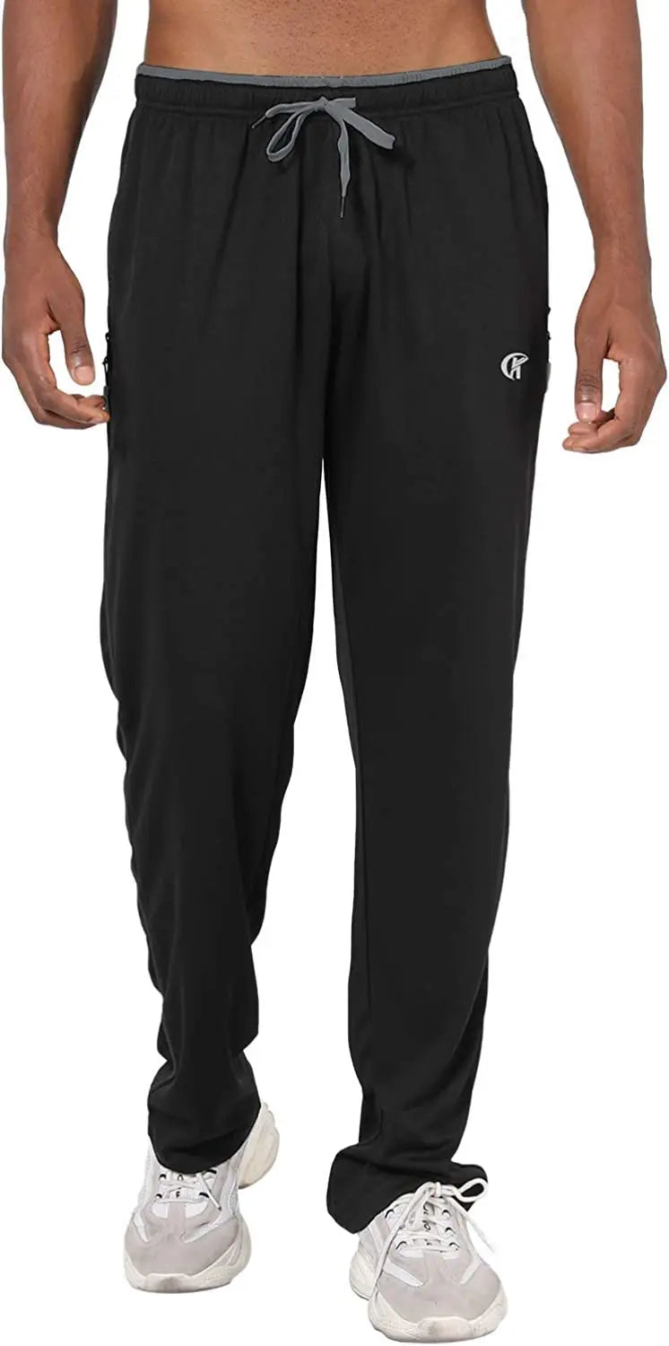 Men Sweatpants Running Sport Pants Drawstring Lightweight Solid Joggers Sport Streetwear Casual Breathable Trousers Tracksuit