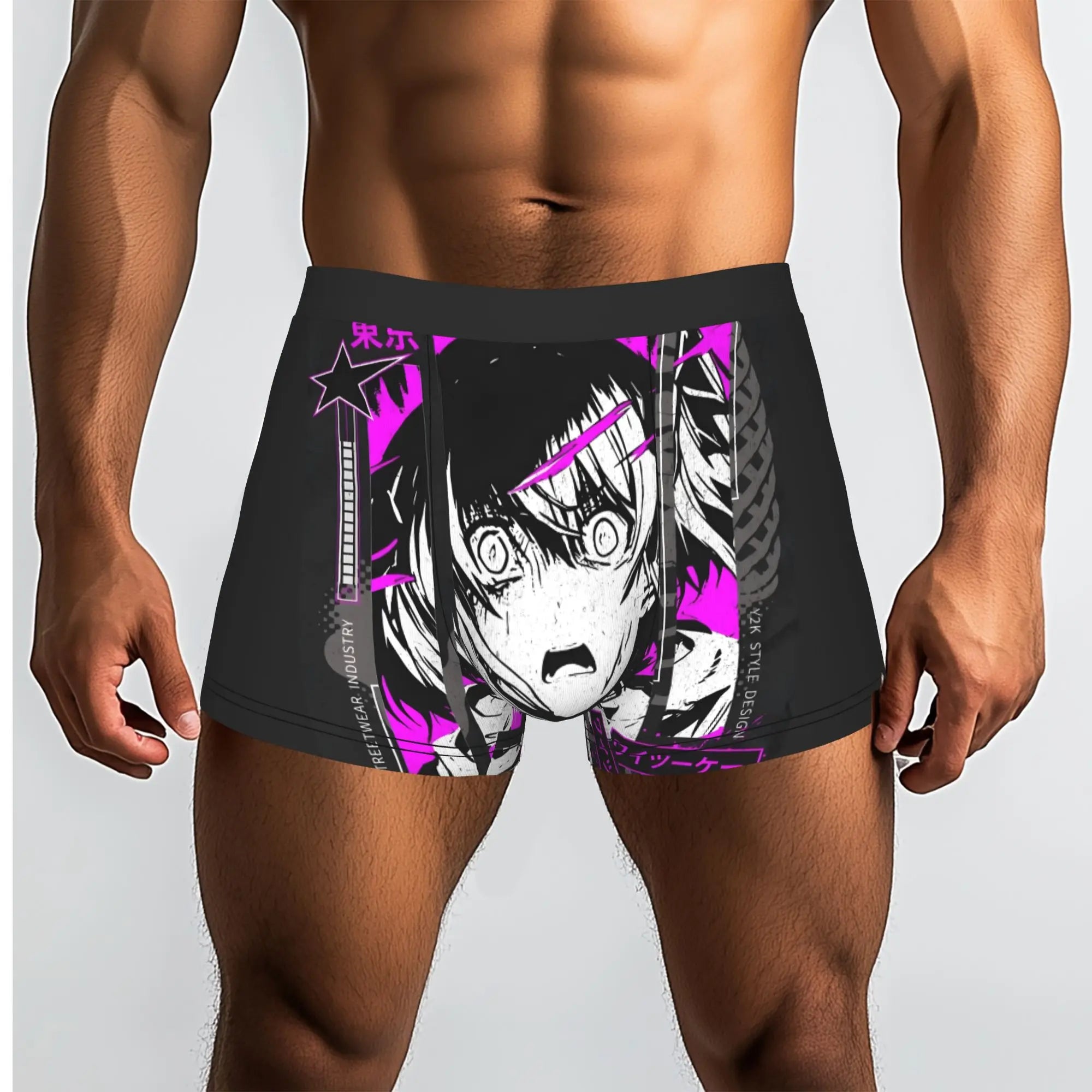 Tokyo Y2K Comics Boxers Shorts Men Anime Girl  Briefs Underwear Cool Underpants