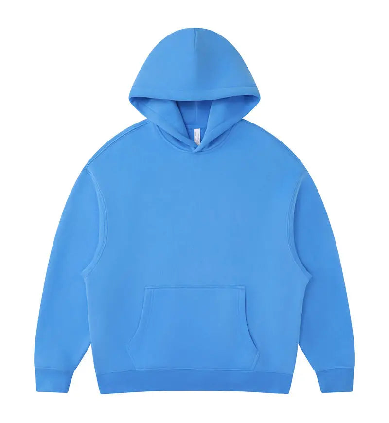 01 400GSM Hoodies Basic Fleece 20+ Colors Men Women Long Sleeve Oversized Hooded  Wholesale Sportswear Soft Unisex Jogging - ATFH