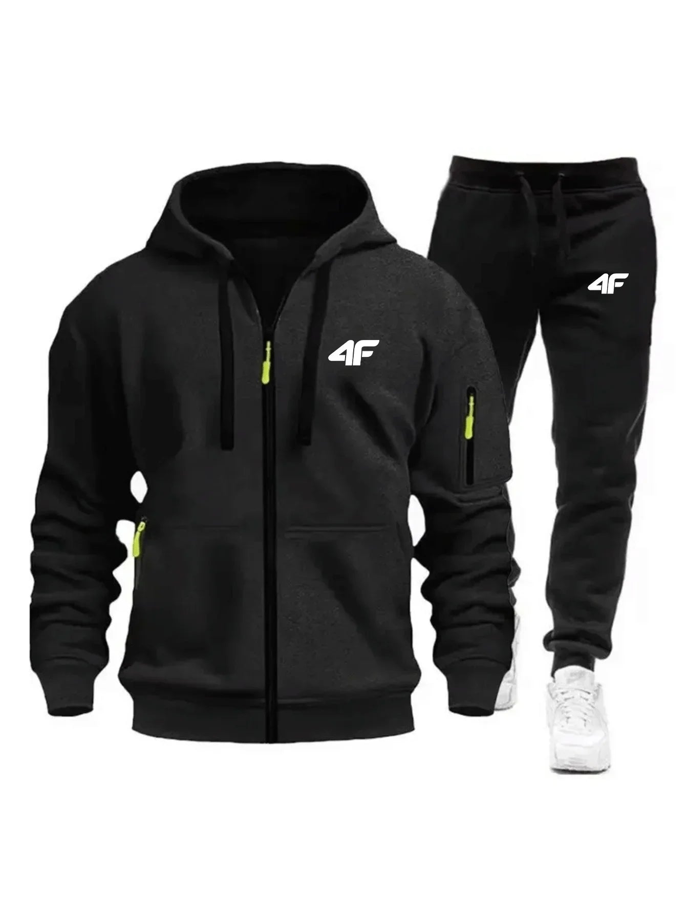 Sets for Men Two Piece Outdoors Mens Tracksuit Set Hot Sales Sportswear Man Sweatpants Hoodie Fashion Comfortable Casual Jogging - ATFH