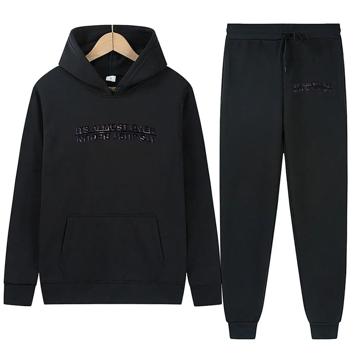Over & Begun Paradox Phrase Men Women Fashion Hip Hop Pullovers Sweatshirt Vintage Streetwear Hoodie - ATFH