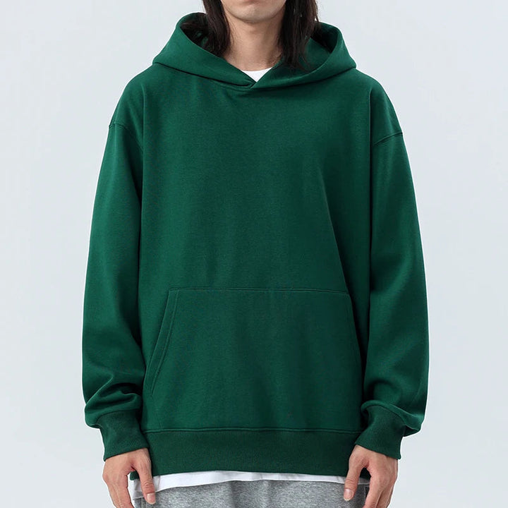 16.9oz 480gsm Heavy Weight Cotton Plus Velvet Hooded Sweater Men Thickened Tight Polar Fleece Pullover Hoodie Women Sweatshirt ATFH