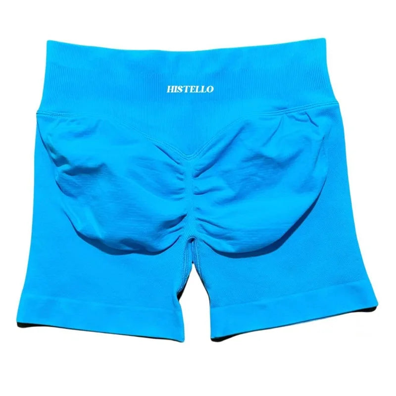 HISTELLO Sports Shorts Df Substitute High Waist Women Yoga Workout Short Seamless Leggings Stretch Fitness Running Gym Shorts Tahsi Fashion House