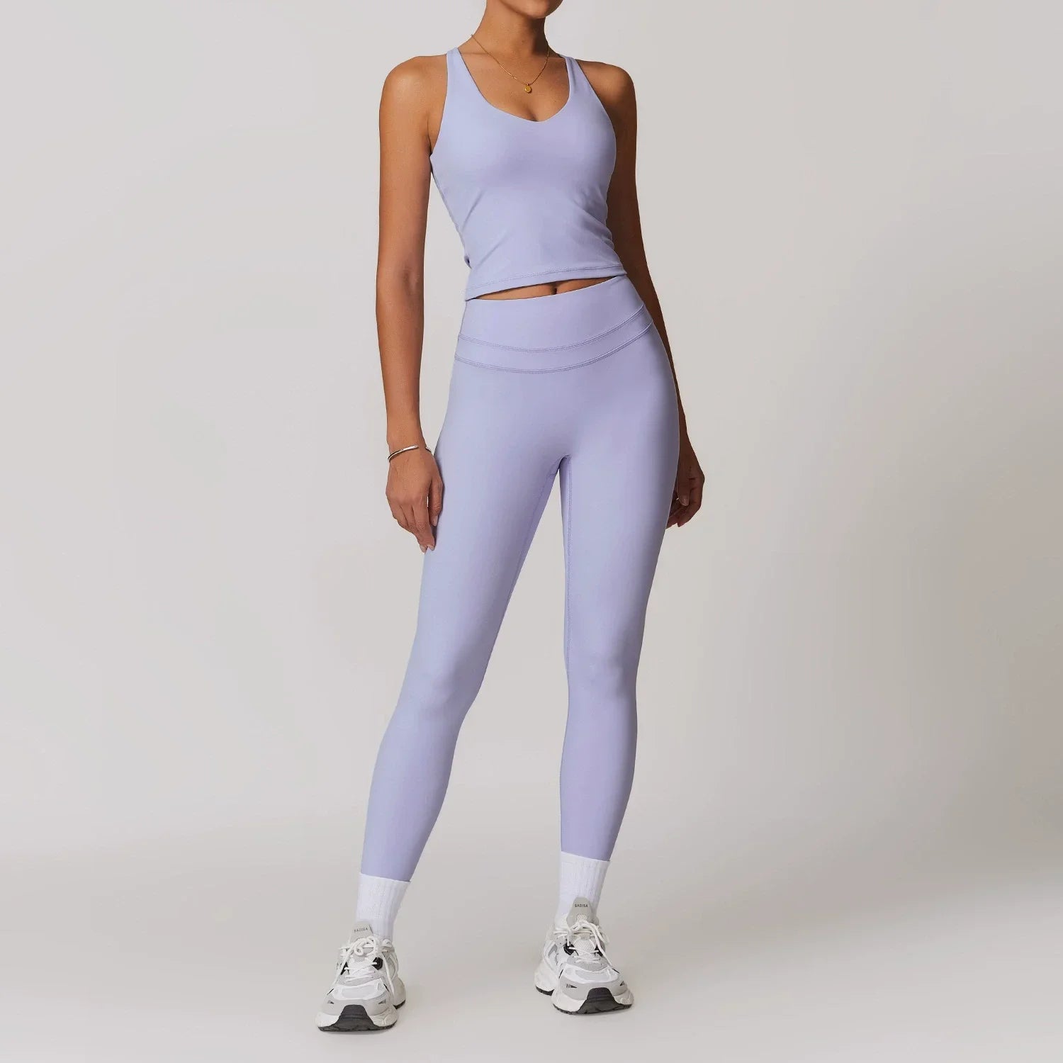 2 Pieces Sportswear Women Yoga Set Gym Clothes Sportswear Yoga Suits Fitness Set Tracksuits Sports Bra Gym High Waist Leggings - ATFH