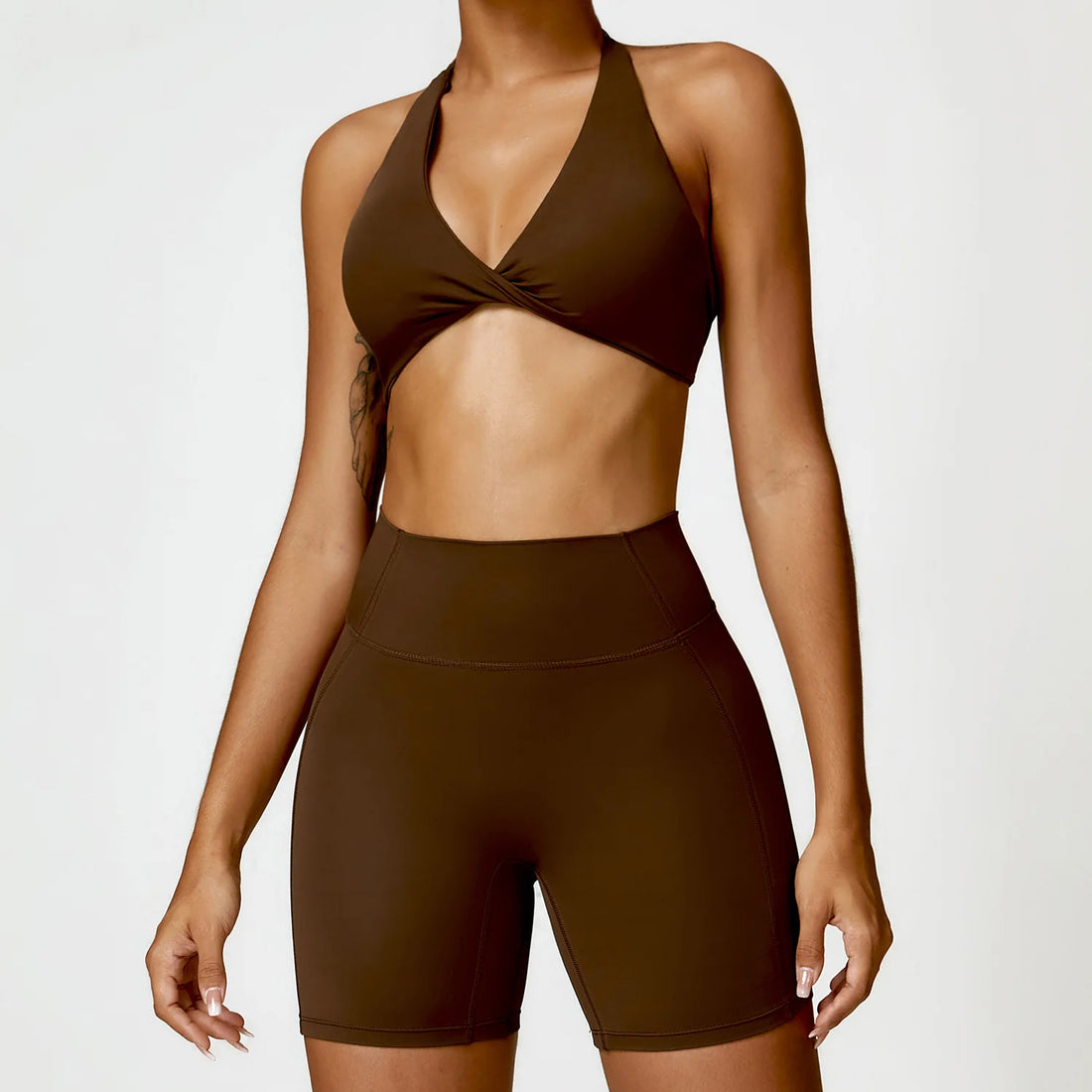 Women Seamless Yoga Set 2PCS Gym Workout Clothes for Female Push Up Bra High Waist Leggings Sexy Fitness Sportswear Sports Suits - ATFH