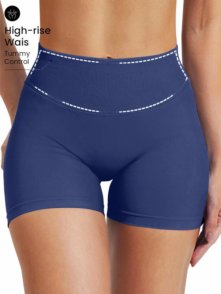 Women's High-Waisted Seamless Fitness Shorts: Tummy Control Compression, Butt-Lifting, High-Elastic Breathable, for YOGA