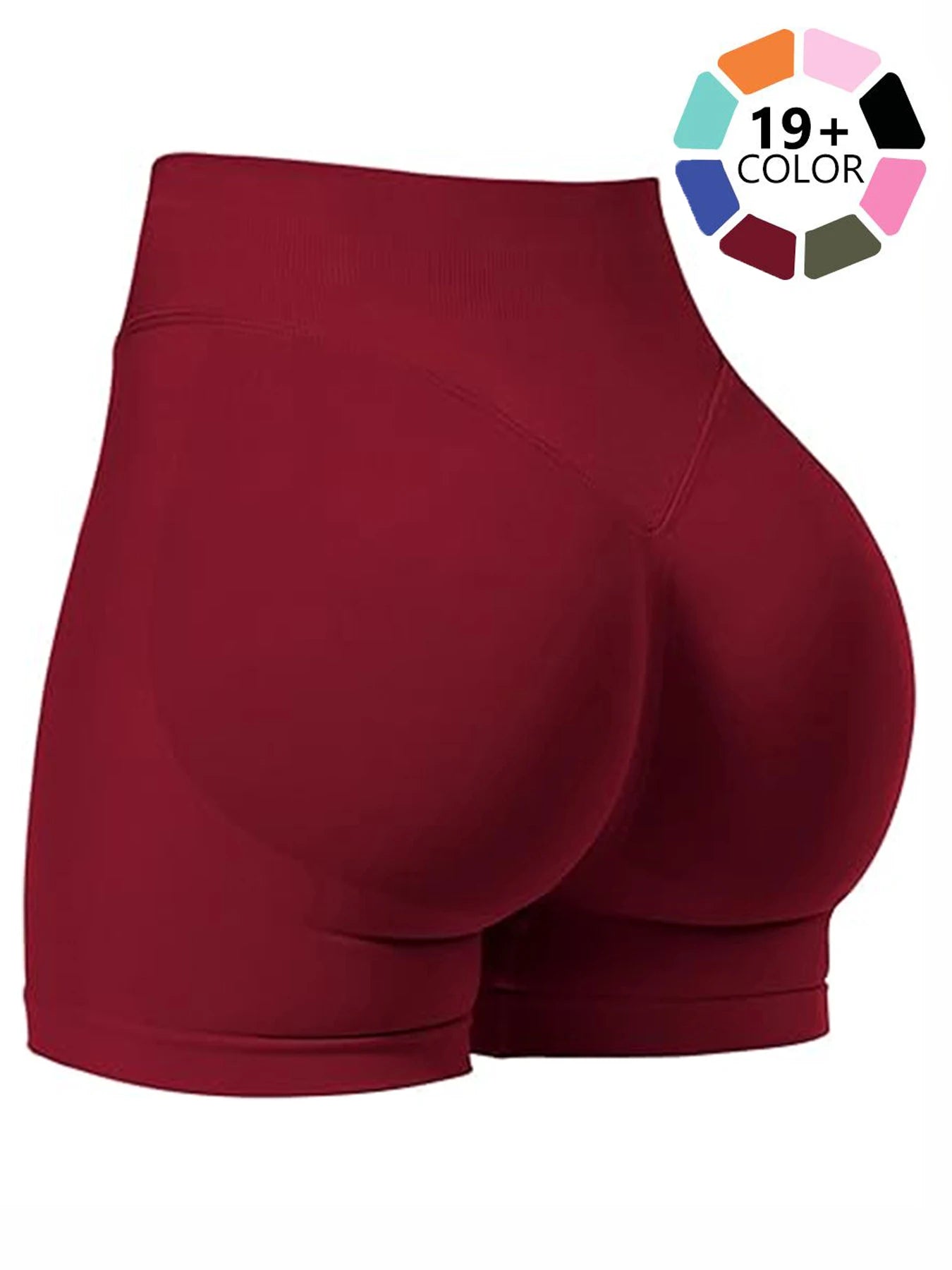 Women Workout Impact Shorts,  4.5" Scrunch Butt Lifting Gym Seamless Booty Biker Shorts Tummy control Workout scrunch shorts Tahsi Fashion House