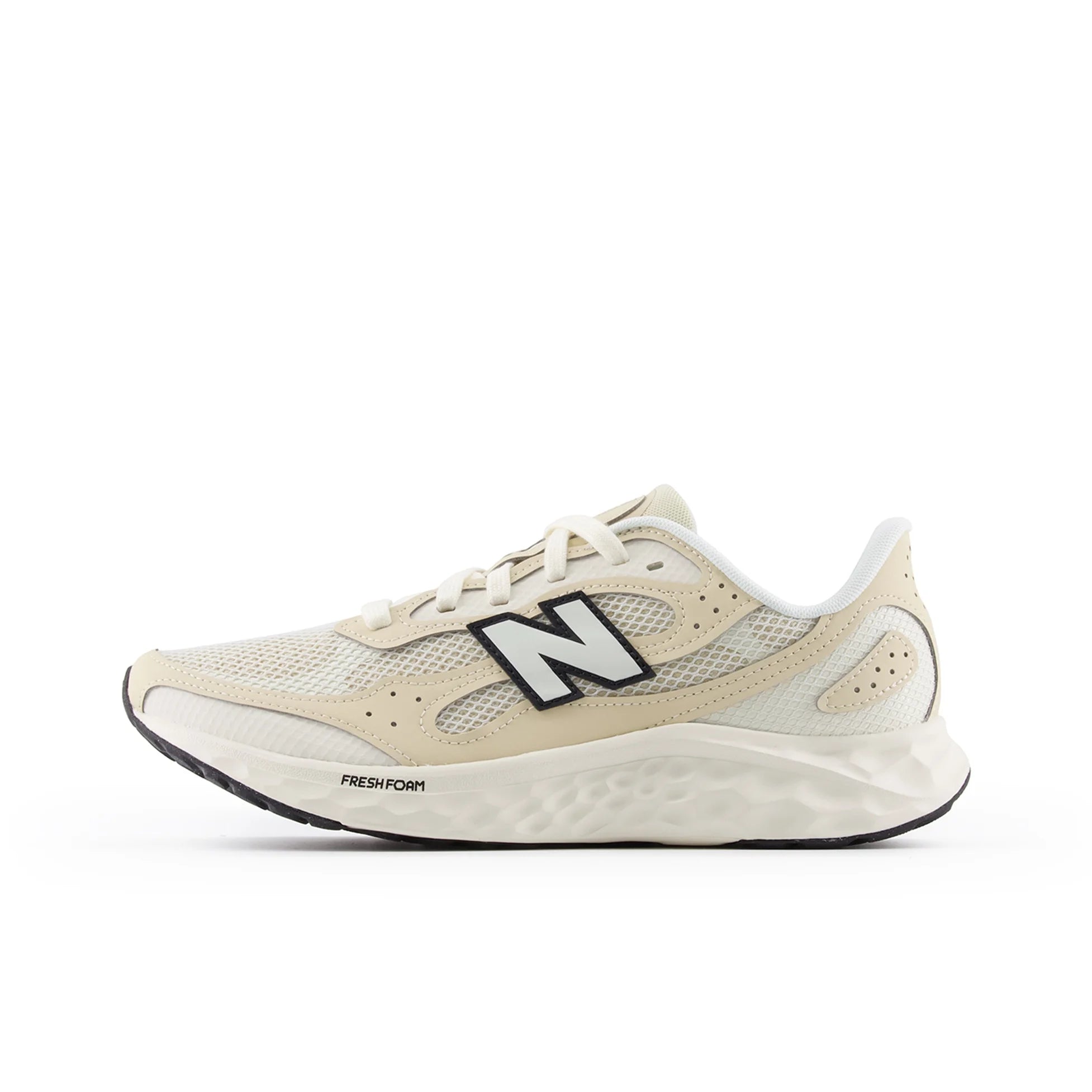 New Balance NB Fresh Foam Arishi v4 Men's Snug Lightweight Rebound Low-Top Casual Running Shoes, Off-White MARISTC4