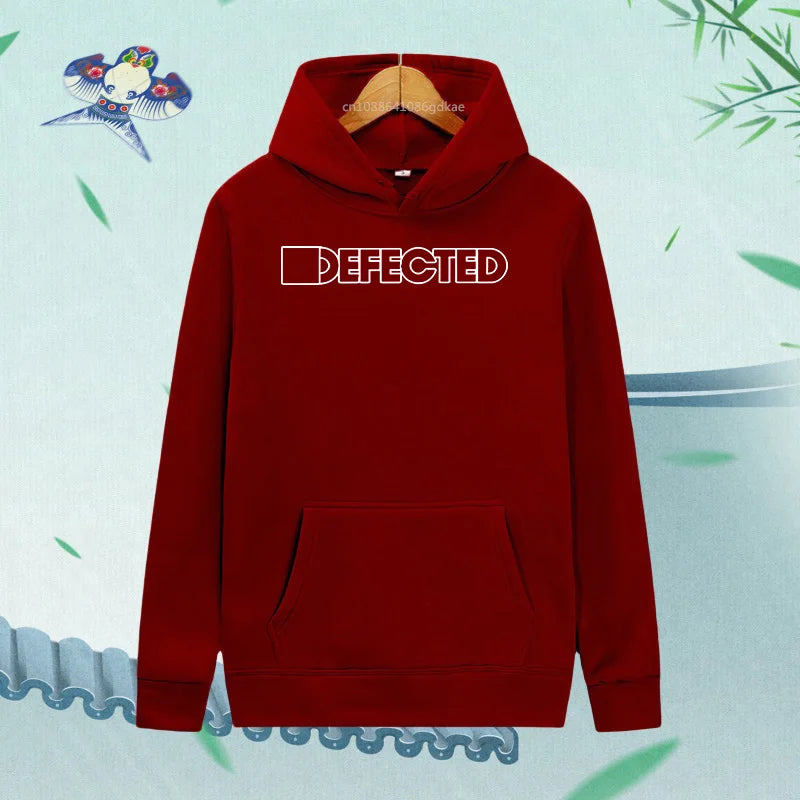 Autumn Velvet Plus Size Letter Efected Hoodie Women Man Sweatshirts Harajuku Fashion Casual Streetwear Clothing 15 Colors 411 - ATFH
